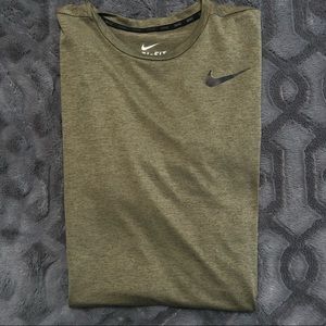 olive green dri fit shirt